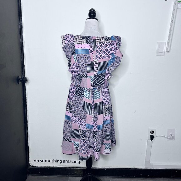 NWOT Mix Pattern Block Print Summer Dress Sz S - Picture 3 of 13